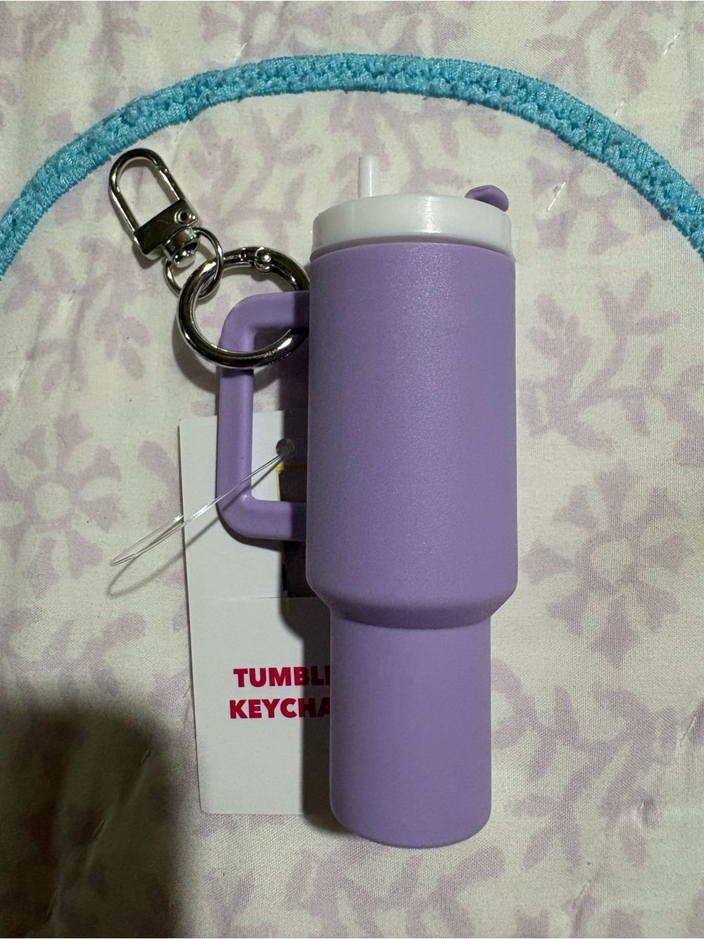 Lavender Tumbler Keychain Card Holder